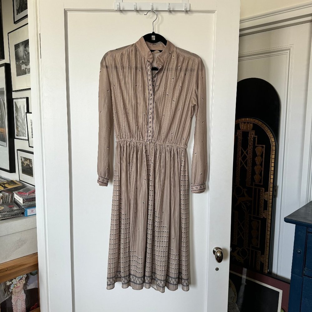 LORI ANN Vintage Pleated Dress
